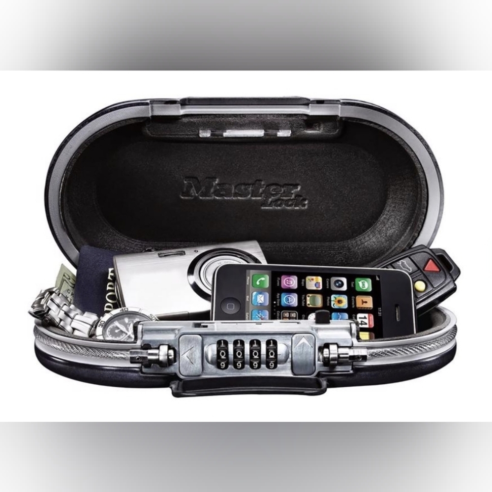 Black Master Lock Case with Combination Lock